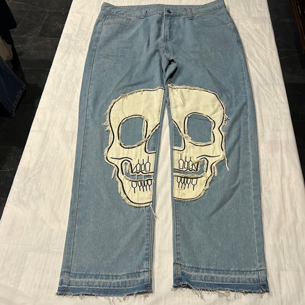 Embroidered jeans